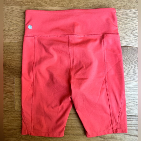 Zella Orange Biker Shorts size small - Picture 4 of 5